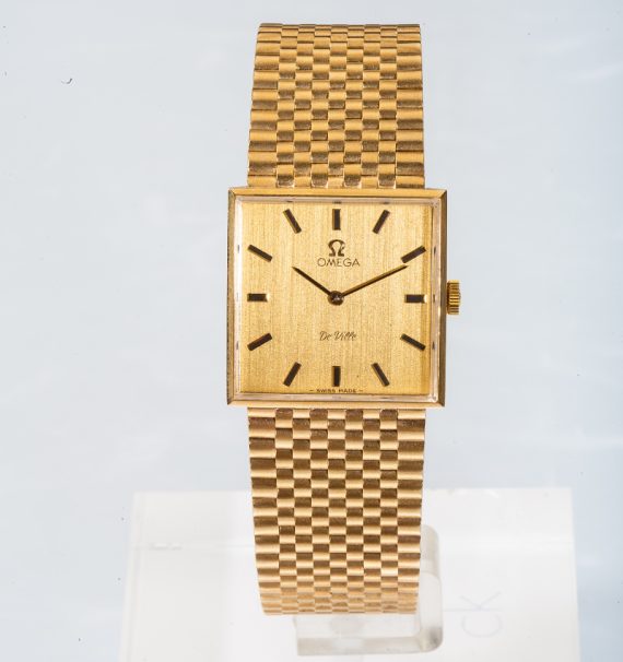 9ct gold Omega mechanical bracelet 